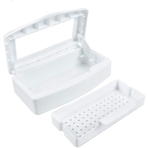 Generic Orodje za nail art, Plastic Clean Sterilizator Box Organizator za shranjevanje Za Nohte, Pinceta, Frizerski salon, Spa, (21126206) Cene