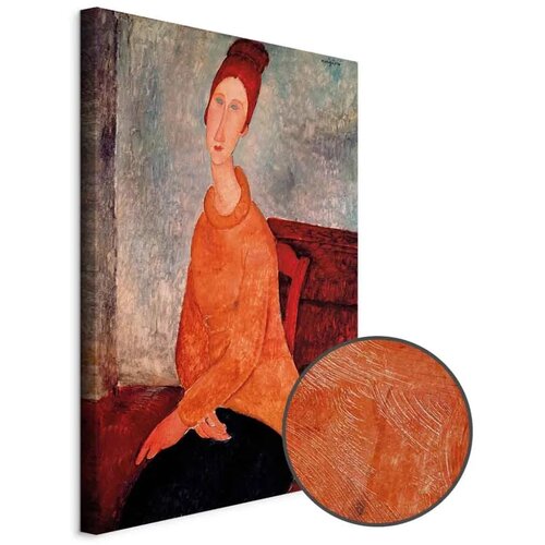  Slika - Amedeo Modigliani – Jeanne Hebuterne in a Yellow Sweater 60x90 Premium Print Cene