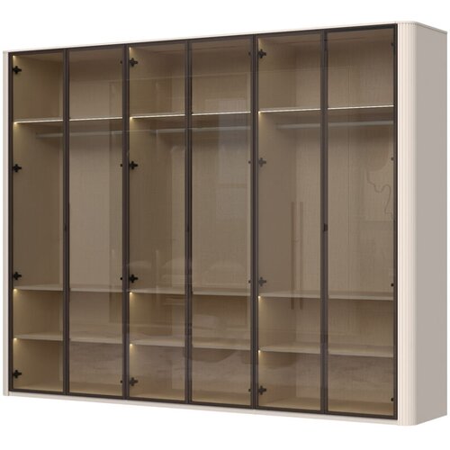 Jela Ormar Rondo P6-6AL/RO, 288x225x56cm, Bež - metalik Cene