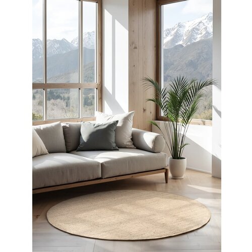 Hanse Home Krem juten okrugli tepih &amp;oslash; 160 cm Boucl&amp;eacute; Jaipur &amp;ndash; Slike