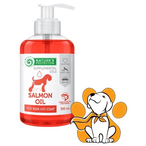 Nature&amp;#039;s Protection Salmon Oil 300ml, Lososovo Ulje Za Pse i Mačke Slike