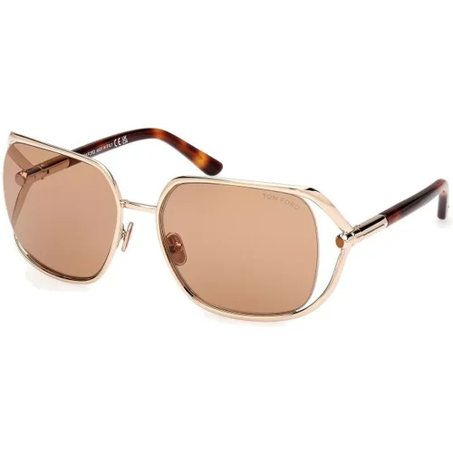Tom Ford Goldie FT1092 28E ONE SIZE (60) Zlata/Rjava