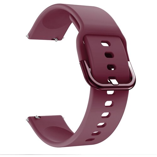 20mm silikonska narukvica za pametni sat - Wine Red Cene