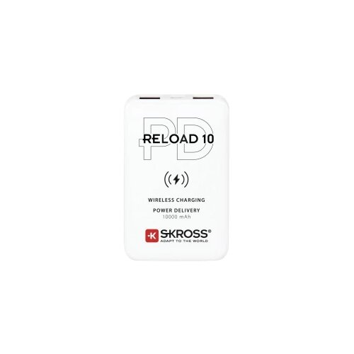 Skross Reload 10 PD, Qi powerbank (rezervna baterija) 10000 mAh li-ion bijela prikaz statusa Cijene