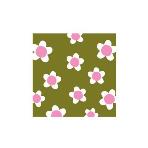 PPD Papperproducts Design Flower Fun - Salvete - Flower Fun, Green, 33x33 cm Cene