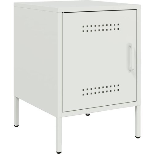 Maison Chic Nočna omarica - Nočna miza bela 36x39x50,5 cm jeklo, (21687544) Slike