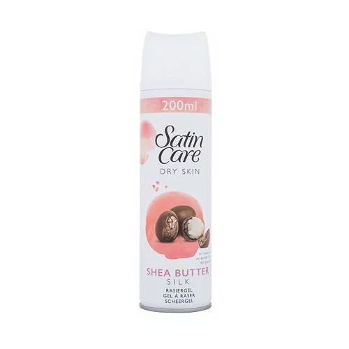 Gillette Satin Care Dry Skin Shea Butter Silk hidratantni gel za brijanje za suhu kožu 200 ml za žene
