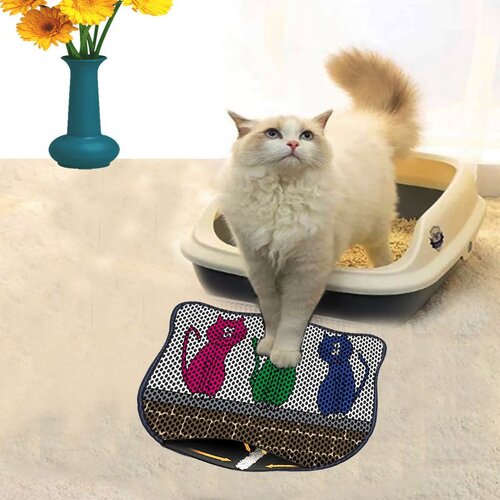 WALLXPERT Kdkafa0184 multicolor cat litter mat Cene