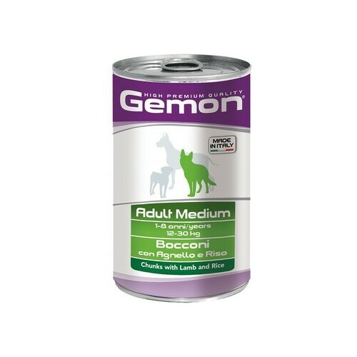 Monge gemon konzerva za pse adult medium - jagnjetina i pirinač 1250g Cene