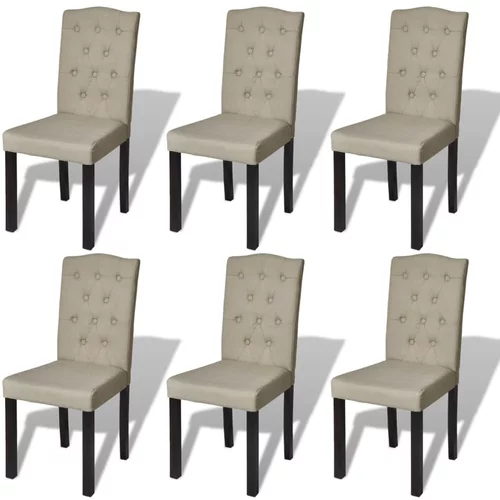  Blagovaonske stolice od tkanine 6 kom boja devine dlake