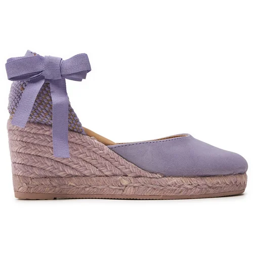 Manebi Espadrile Hamptons Low Wedge Espadrilles W 1.2 WL Vijolična