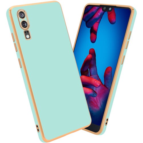  Ohišje, združljiv s Huawei v sijajni metini zeleni barvi - Zlato - zaščitni pokrov iz fleksibilnega silikona TPU in z zaščito pred kamero, (20603045) Cene