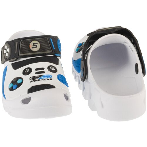 Skechers Nogavice Foamies: Zaggle - Hydro-Pointz Bela Slike