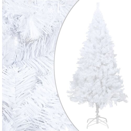 vidaXL Umetna novoletna jelka z debelimi vejami bela 240 cm PVC Cene