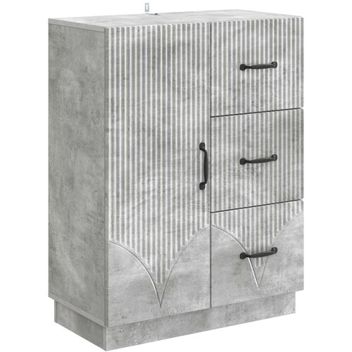  Kreveta Betonska siva 66 x 34,5 x 87 cm Konstruirano drvo Cene