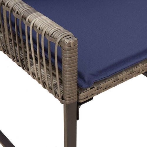  Set vanjskog namje&amp;scaron;taja 9 pcs Siva i tamnoplava poliratan Slike