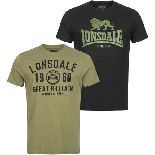 Lonsdale Majica 'Bangor' kaki / črna Cene