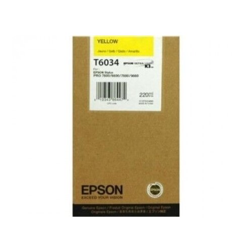 Epson Tinta T6034 ink yellow, StylusPro 7800, 7880, C13T603400 Slike