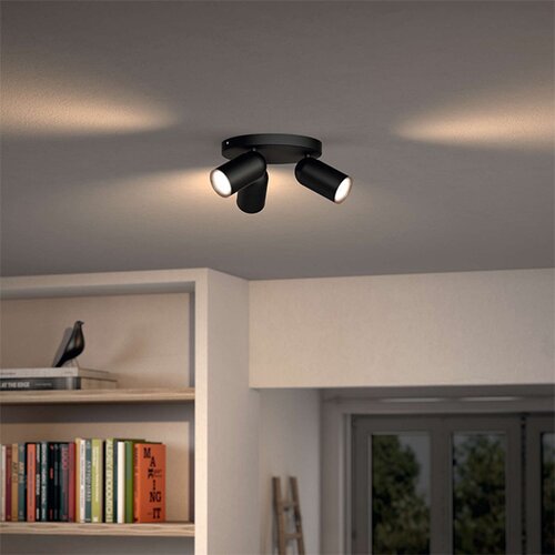 Philips pongee spot svetiljka crna max 3x10W GU10 Slike