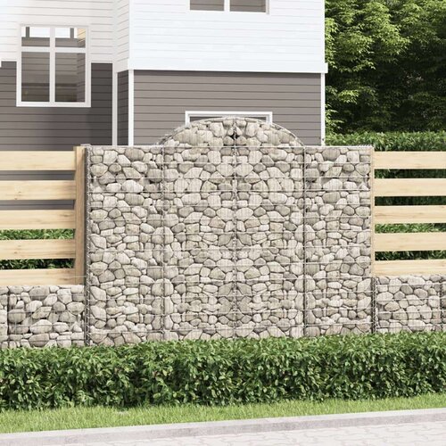  Obokane gabion košare 6 kosov 200x50x160/180cm pocinkano železo Cene