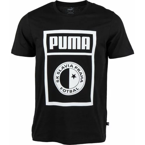Puma SLAVIA PRAGUE GRAPHIC TEE Muška majica kratkih rukava, crna, veličina