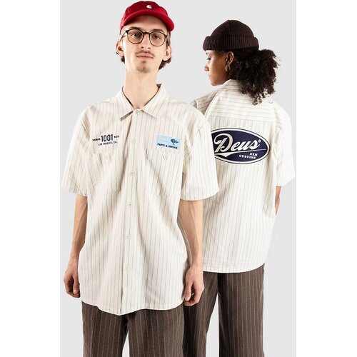 Deus Ex Machina Forecourt Stripe Srajca dirty white Cene