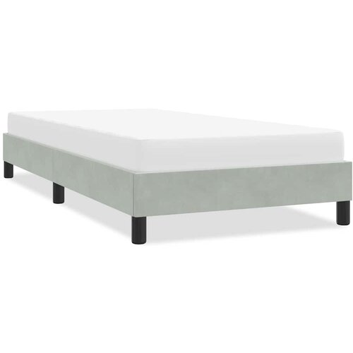  Okvir kreveta bez madraca svijetlo sivi 80x220 cm bar&scaron;un Cijene