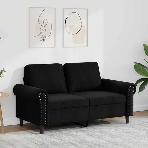  Dvosjed crni 120 cm baršunasti Cene