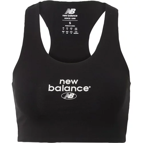 New Balance Sportski grudnjak Essentials Reimagined boja: crna, WB31500BK-0BK