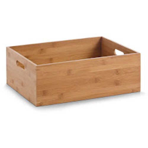 ZELLER Leseni zaboj (Do x Š x V: 40 x 30 x 14 cm, Rjave barve, Bambus) Cene