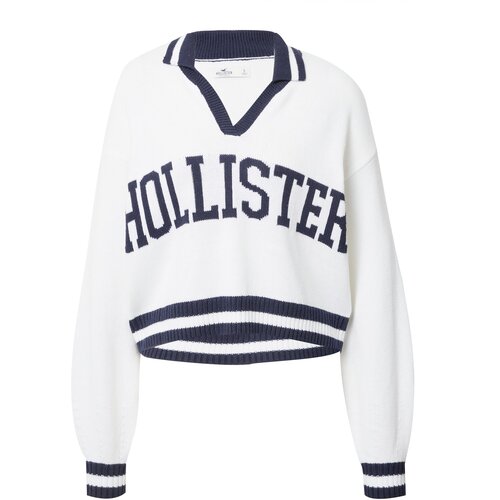 Hollister Pulover &amp;#039;APAC&amp;#039; marine / bela Slike