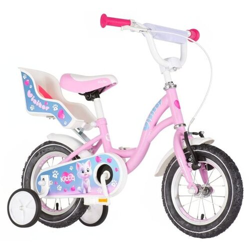  Bicikl Visitor 12" Kitty V-Brake kontra 95-115cm- Roze (1120101) Cene