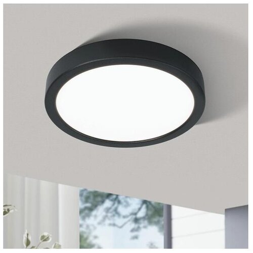 Eglo 78676 - LED stropno svetlo FUEVA LED/17W/230V pr. 21 cm crna Slike