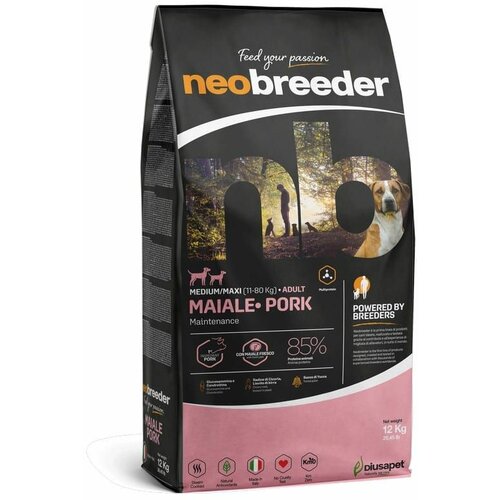Neobreeder hrana za pse dog adult medium/maxi pork 12 kg Slike