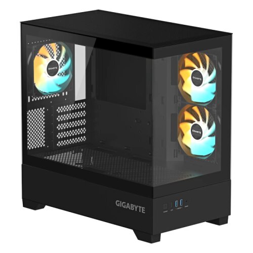Gigabyte C201 PANORAMIC ATX RGB osvetljeno ohi&scaron;je, črno Cene