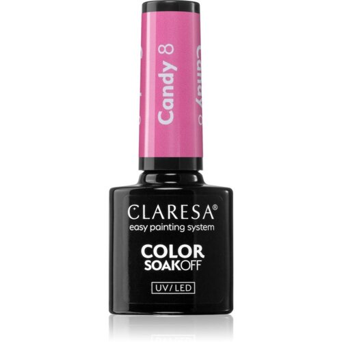 Claresa SoakOff UV/LED Color Candy gel lak za nohte odtenek 8 5 g Cene