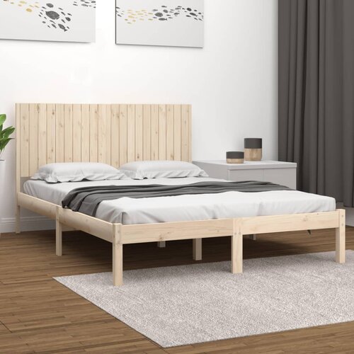  Okvir kreveta bez madraca 200 x 200 cm od masivne borovine Slike