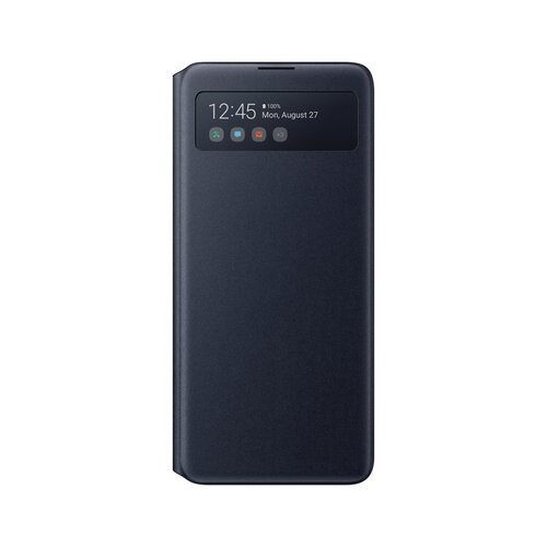 Samsung S-View torbica EF-EN770PBE za Galaxy Note 10 Lite N770 / Galaxy A81 A815 - črn Slike