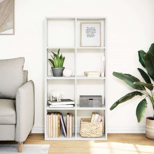 vidaXL Sobna pregrada / regal za knjige bijeli 69,5x29x137,5 cm drveni Cijene