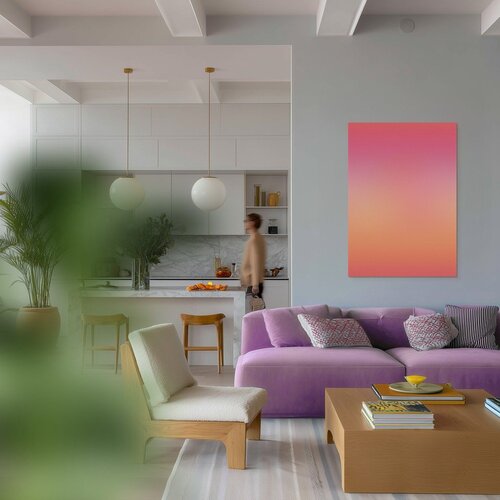 Styler Tiskana slika na platnu 70x100 cm Pink Aura &amp;ndash; Slike