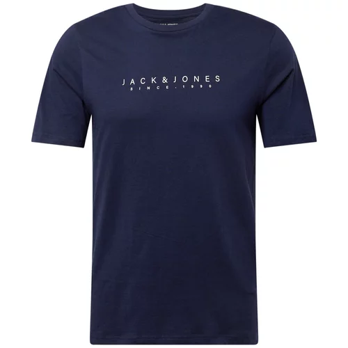 Jack & Jones Majica 'SETRA' mornarsko plava / bijela
