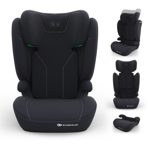  Avtosedež Kinderkraft I-Spark 2 Plus i-Size 15-36 kg (100-150 cm) brez Isofixa, črn Cene