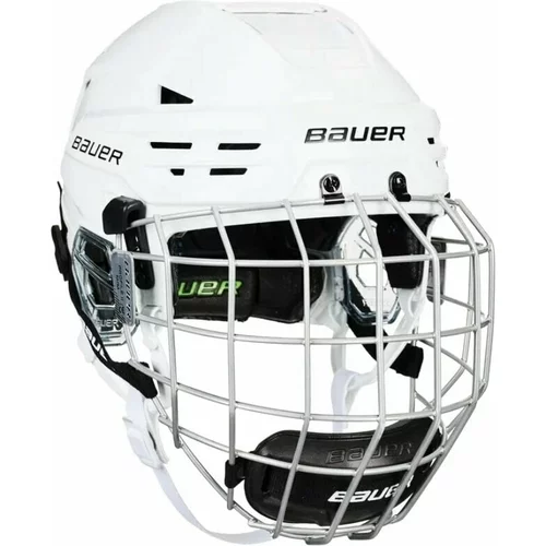 Bauer RE-AKT 85 Helmet Combo SR Bela L Hokejska čelada