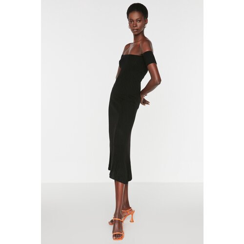 Trendyol Black Knitwear Dress Cene