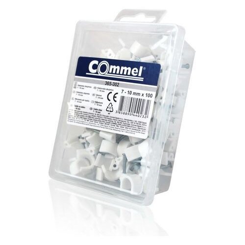 Commel Pribor za elektroinstalacije kabelske obujmice 4-7 mm bijele 100/1 Slike
