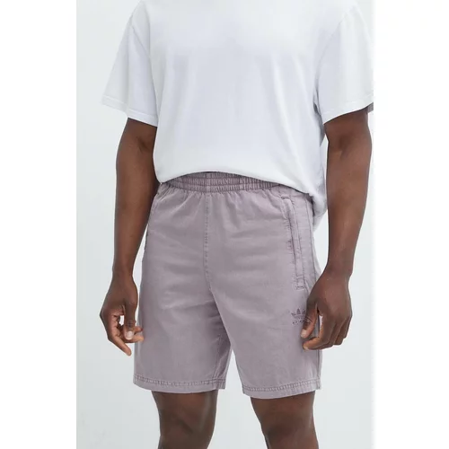 Adidas Pamučne kratke hlače boja: ljubičasta, IS1732