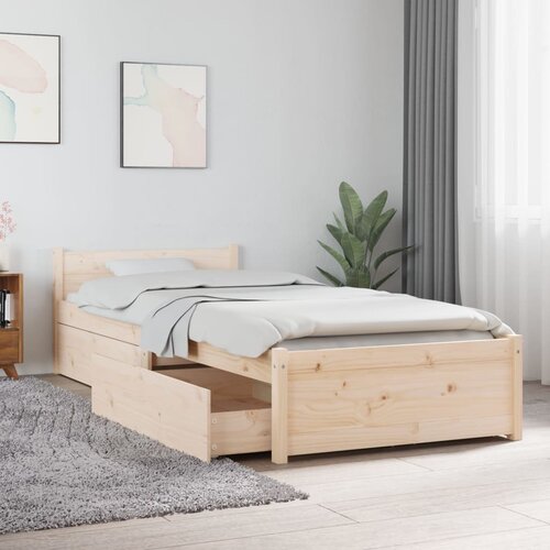 VidaXL Posteljni okvir s predali 75x190 cm 2FT6 Slike