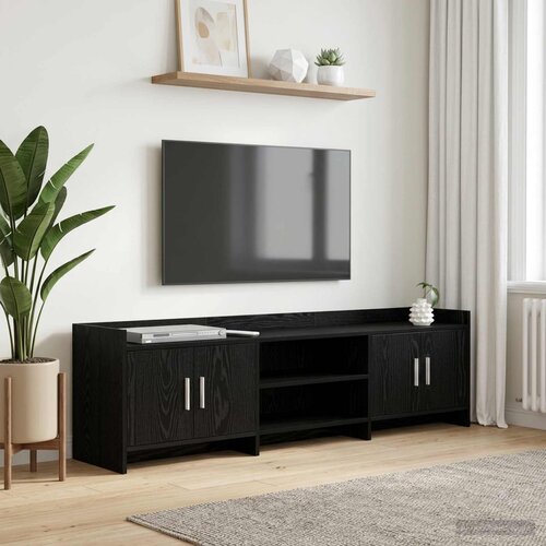 TV ormar 168 x 33 x 47 cm Crni hrast Konstruirano drvo Cene