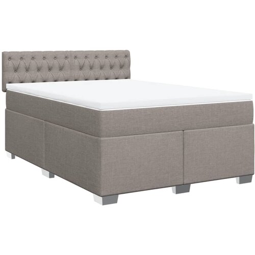 Maison Chic Box spring postelja - Vzmetna postelja z vzmetnico taupe 140x200 cm blago SL11543, (21884624) Cene