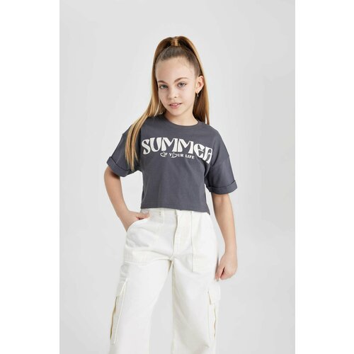 Defacto Girl Printed Short Sleeve T-Shirt Slike